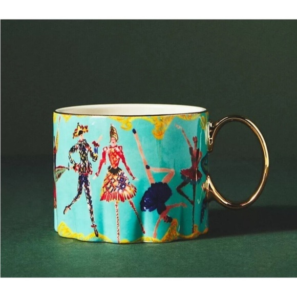 Anthropologie Pauline de Roussy de Sale Nutcracker Christmas Mug - Picture 1 of 2